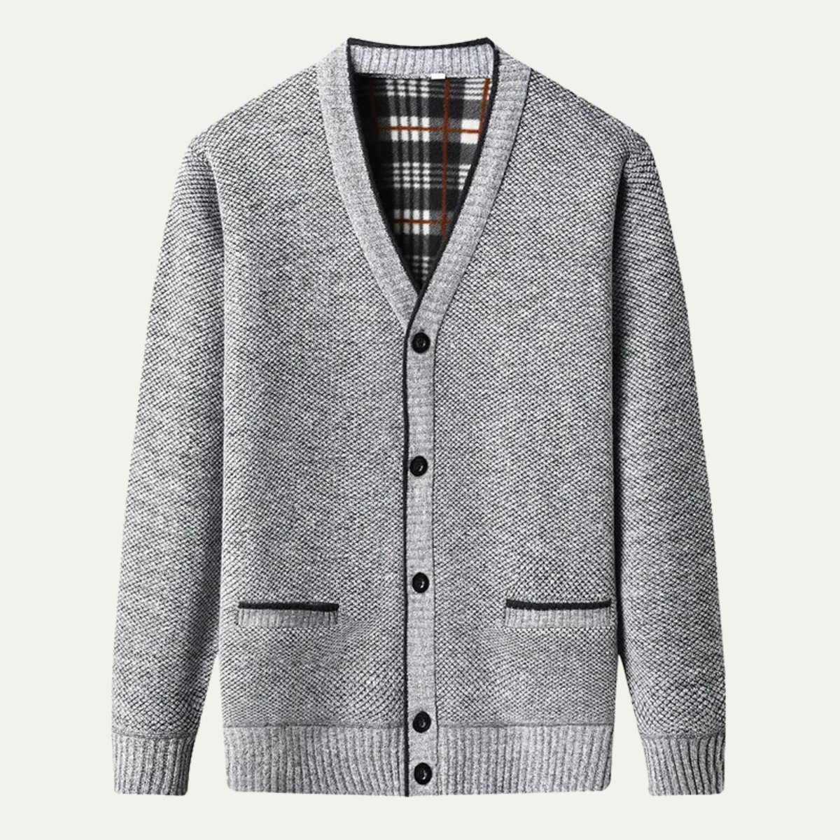 Classic Soft Knit Button Cardigan for Men