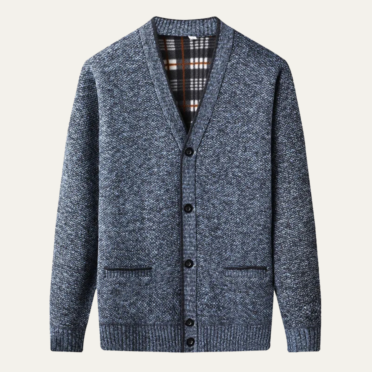 Classic Soft Knit Button Cardigan for Men