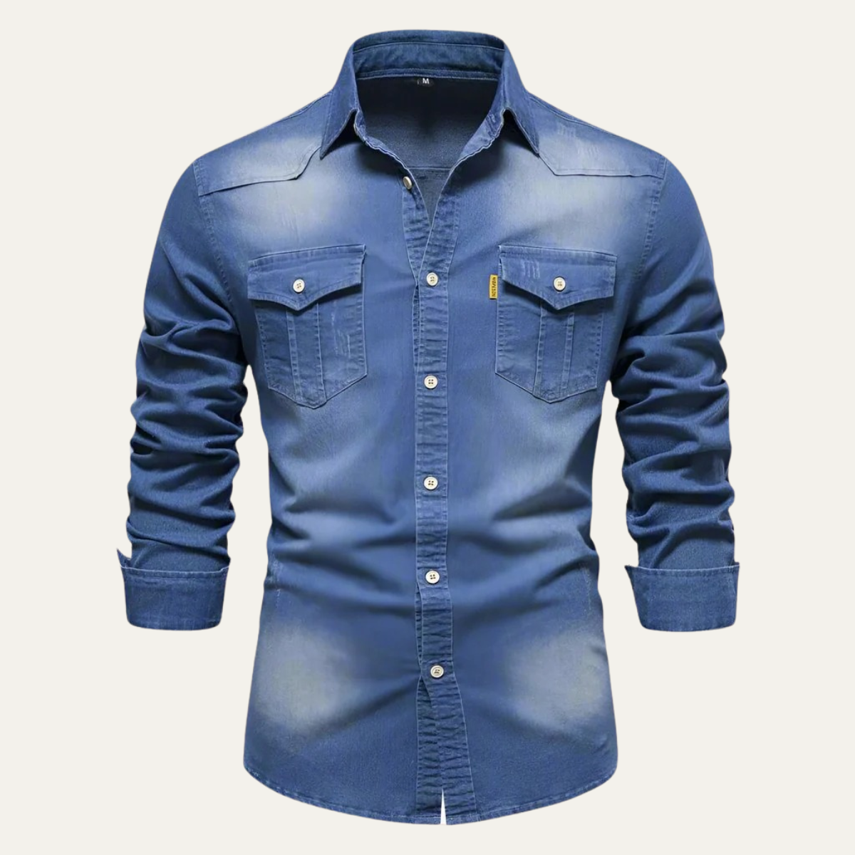 Stylish Men's Denim Shirt - Comfortable & Durable