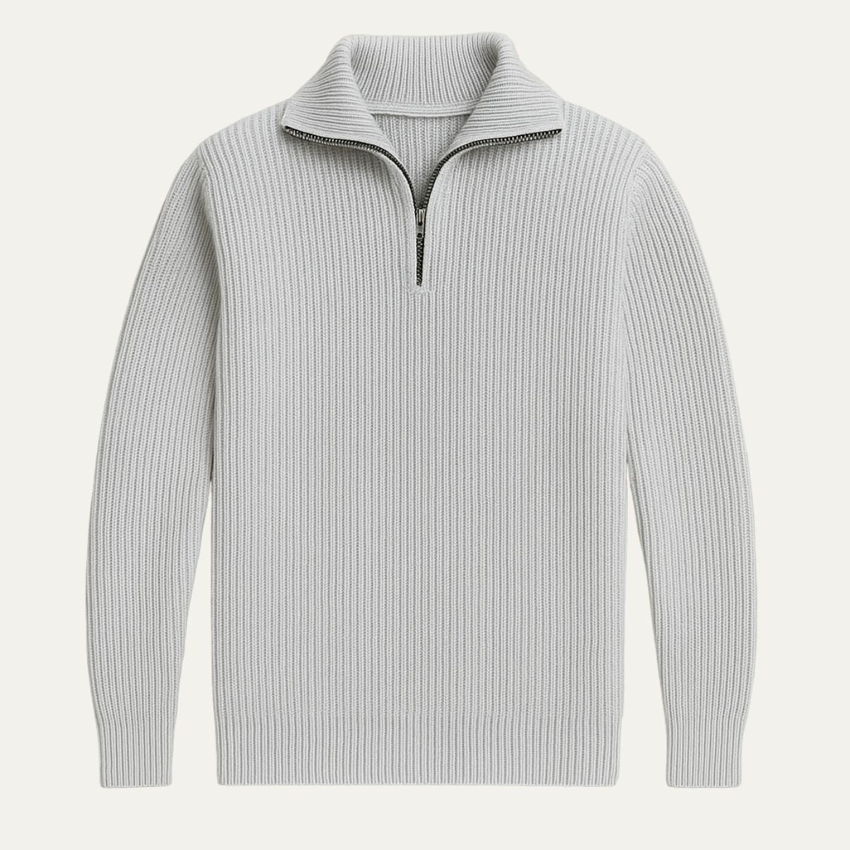 Men Cozy Quarter Zip Sweater