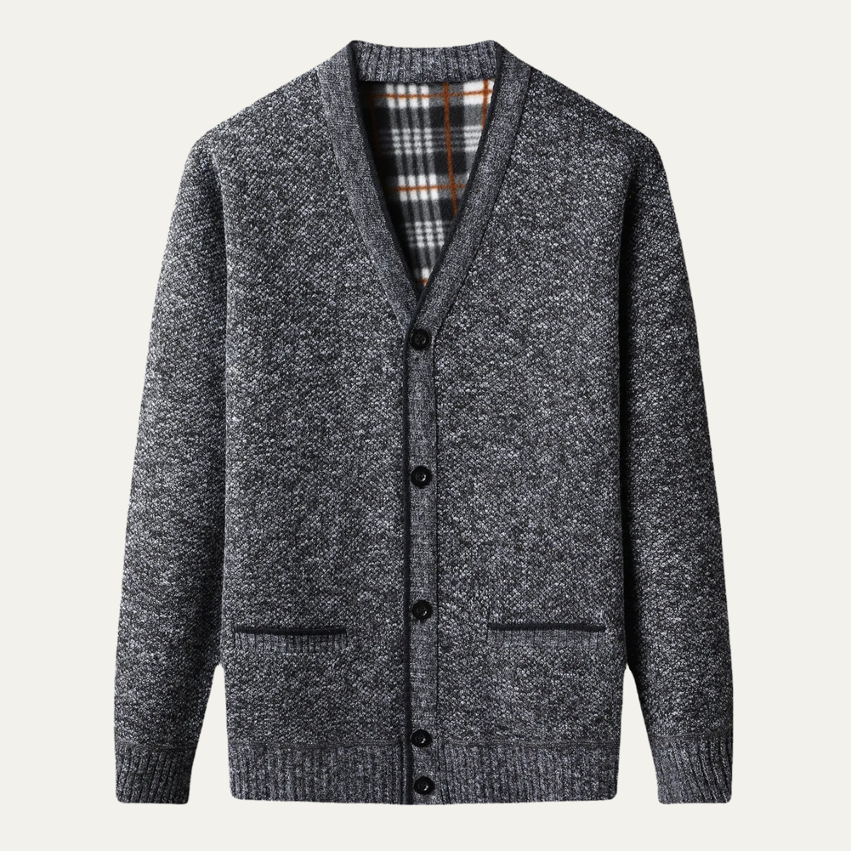 Classic Soft Knit Button Cardigan for Men