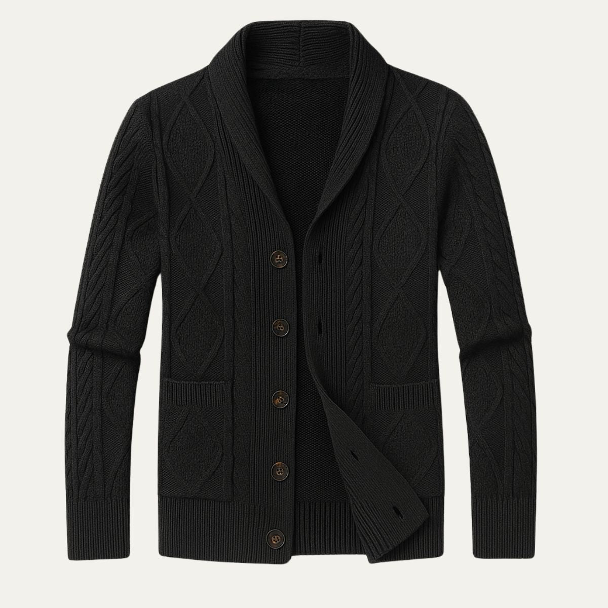 Luxurious Men's Cardigan - 100% Pure Softness
