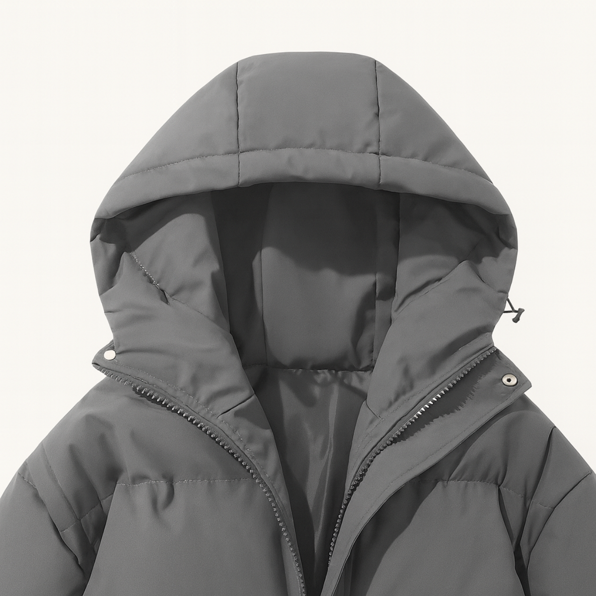 Stylish Men's Hooded Winter Puffer Jacket with Quilted Design