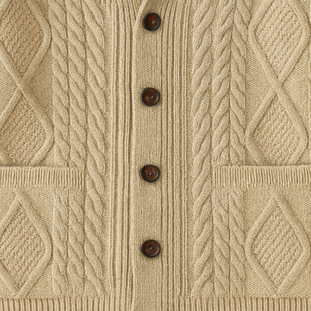 Luxurious Men's Cardigan - 100% Pure Softness