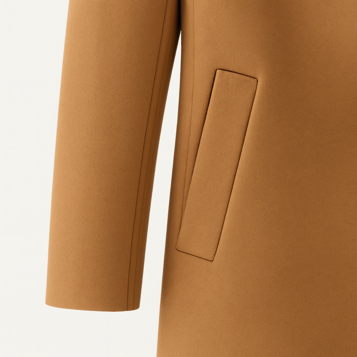 Stylish Mid-Length Coat for Men - Warm and Versatile