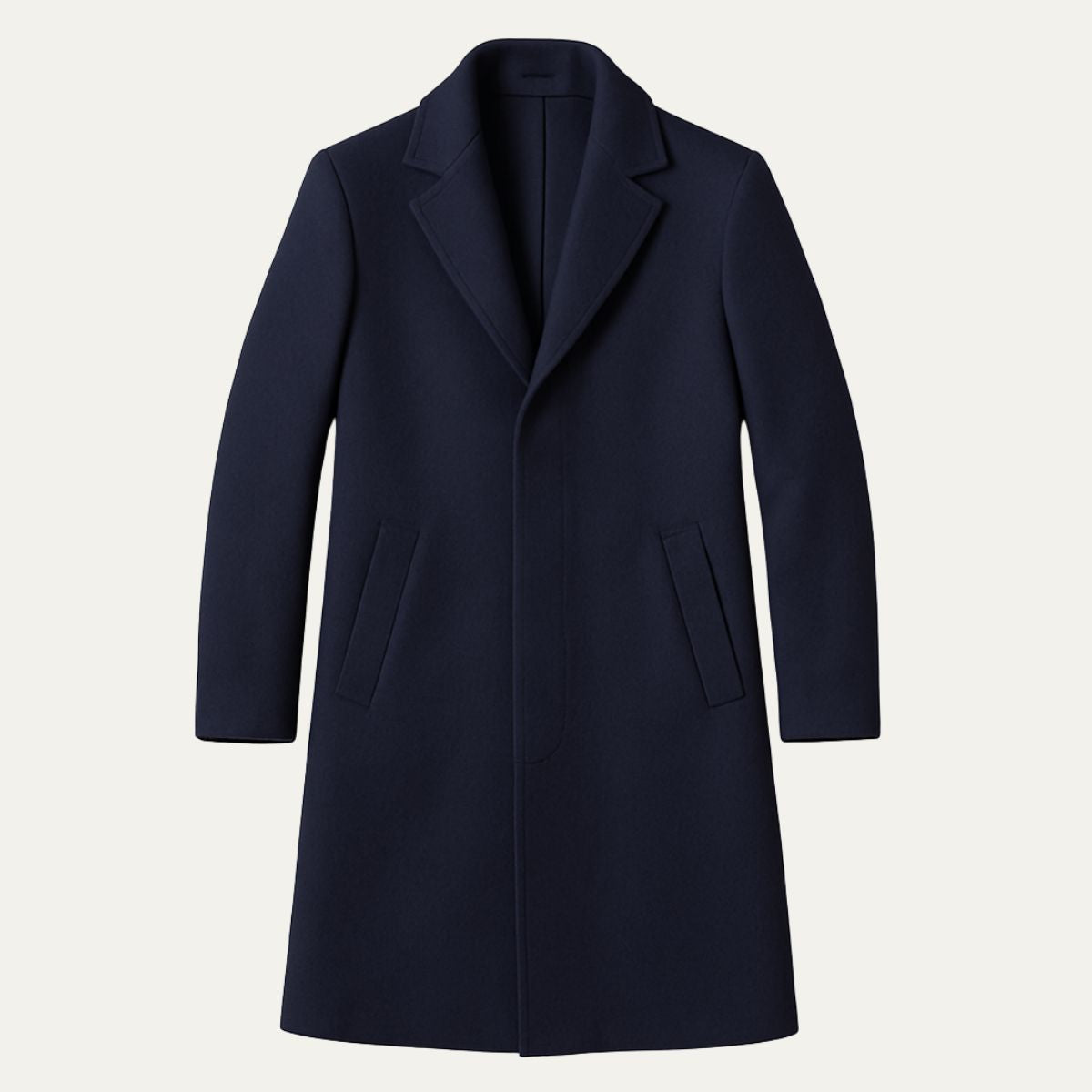 Stylish Mid-Length Coat for Men - Warm and Versatile