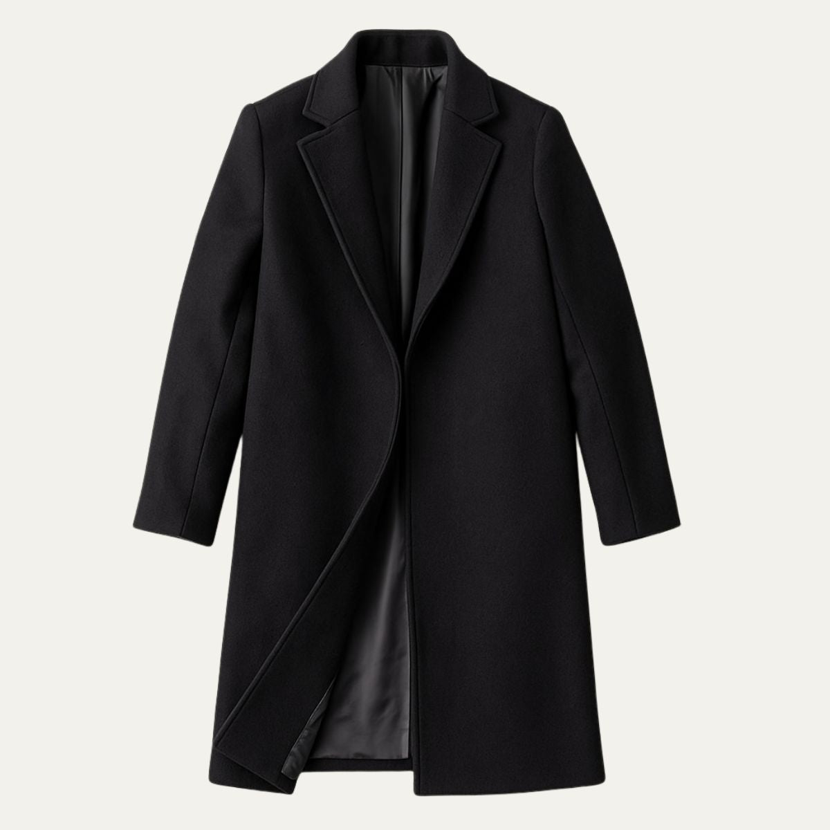Stylish Mid-Length Coat for Men - Warm and Versatile
