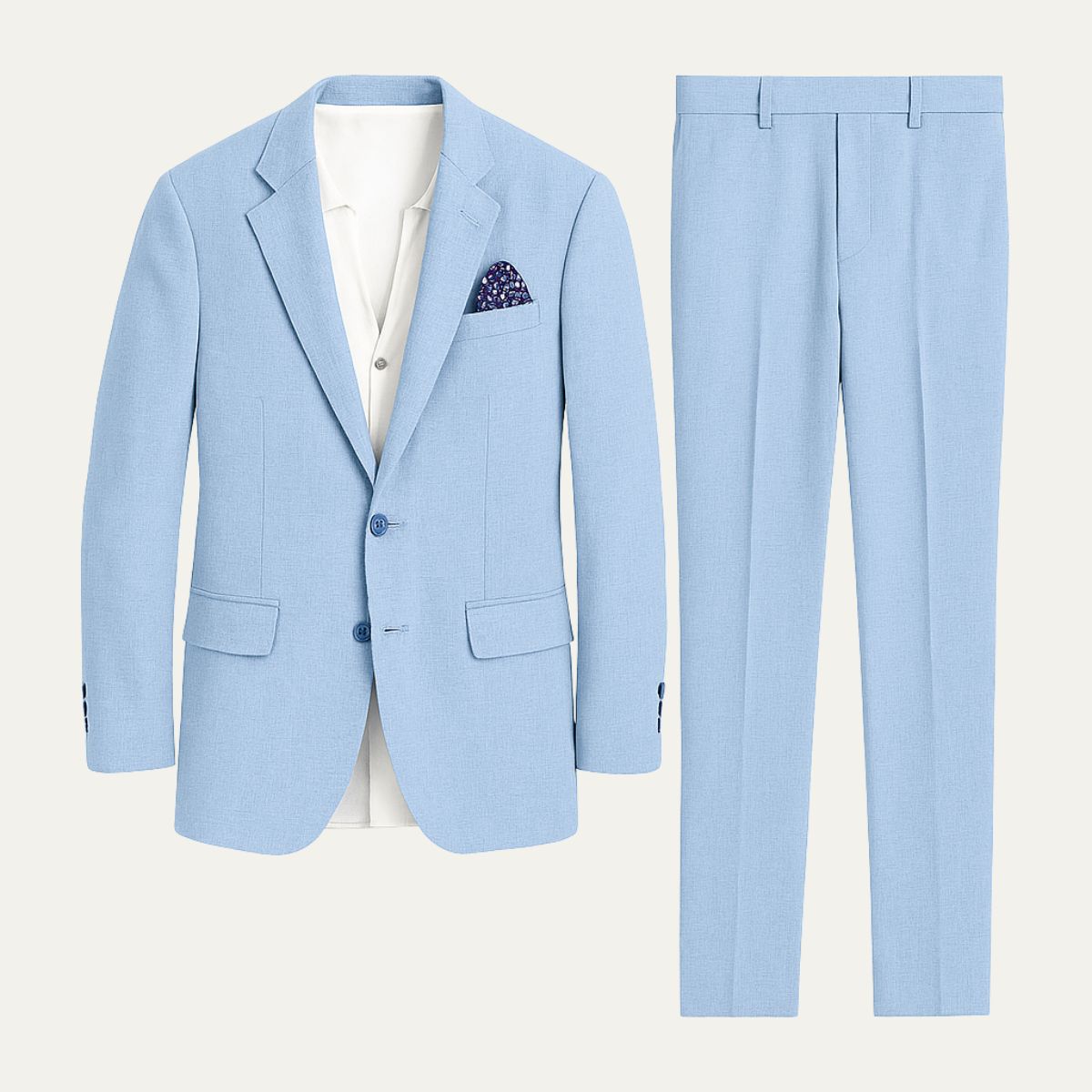 Elegant Wedding Suit for Men - Santorini Style