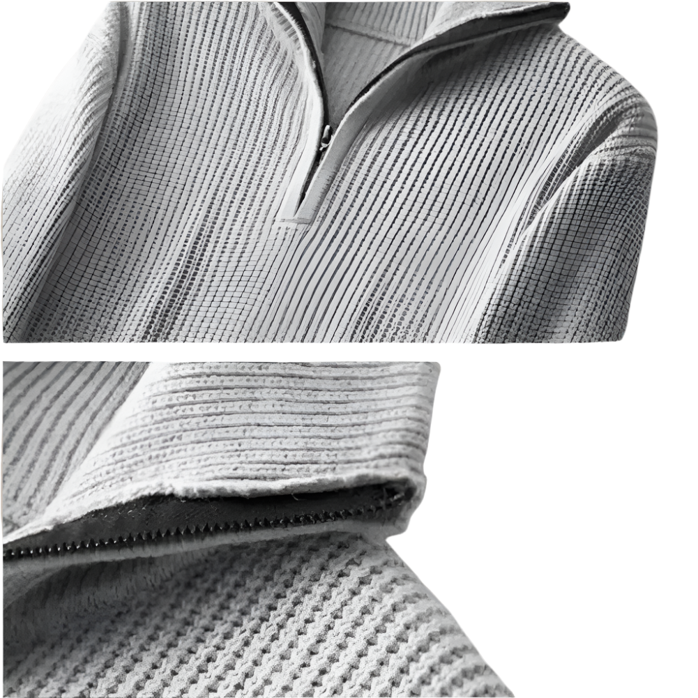 Men Cozy Quarter Zip Sweater