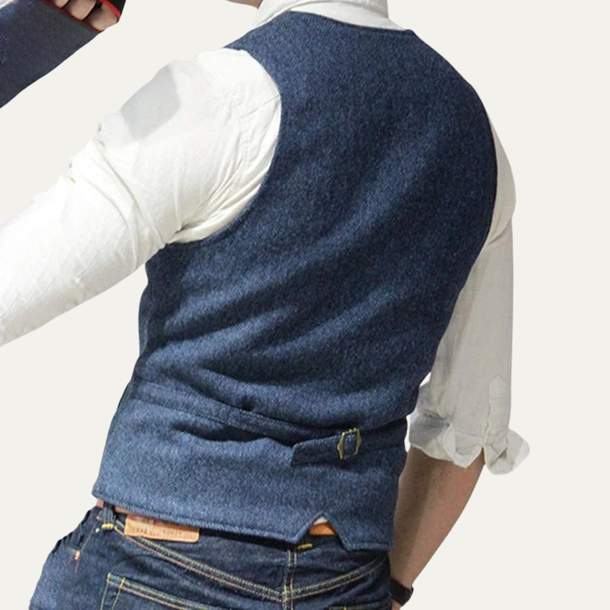 Stylish Vintage Men's Gilet - Elegant Button-Up Vest