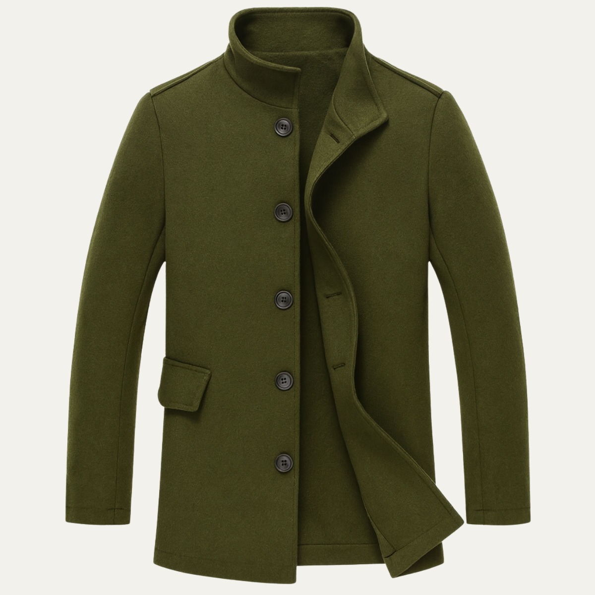 Stylish Men's Overcoat - Smart Tailored Design