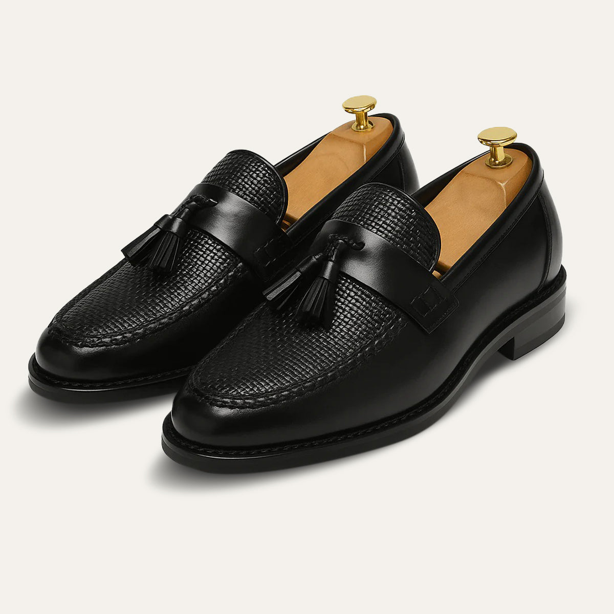 Stylish Men's Leather Tassel Loafers for Formal Occasions