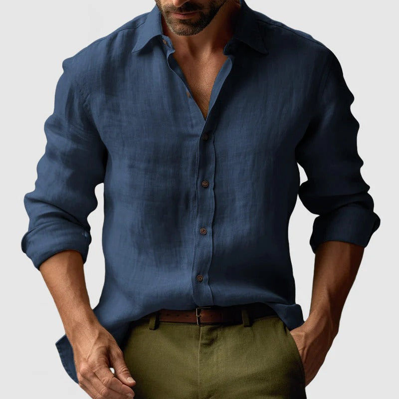 Stylish Vintage Shirt for Men - Long Sleeve